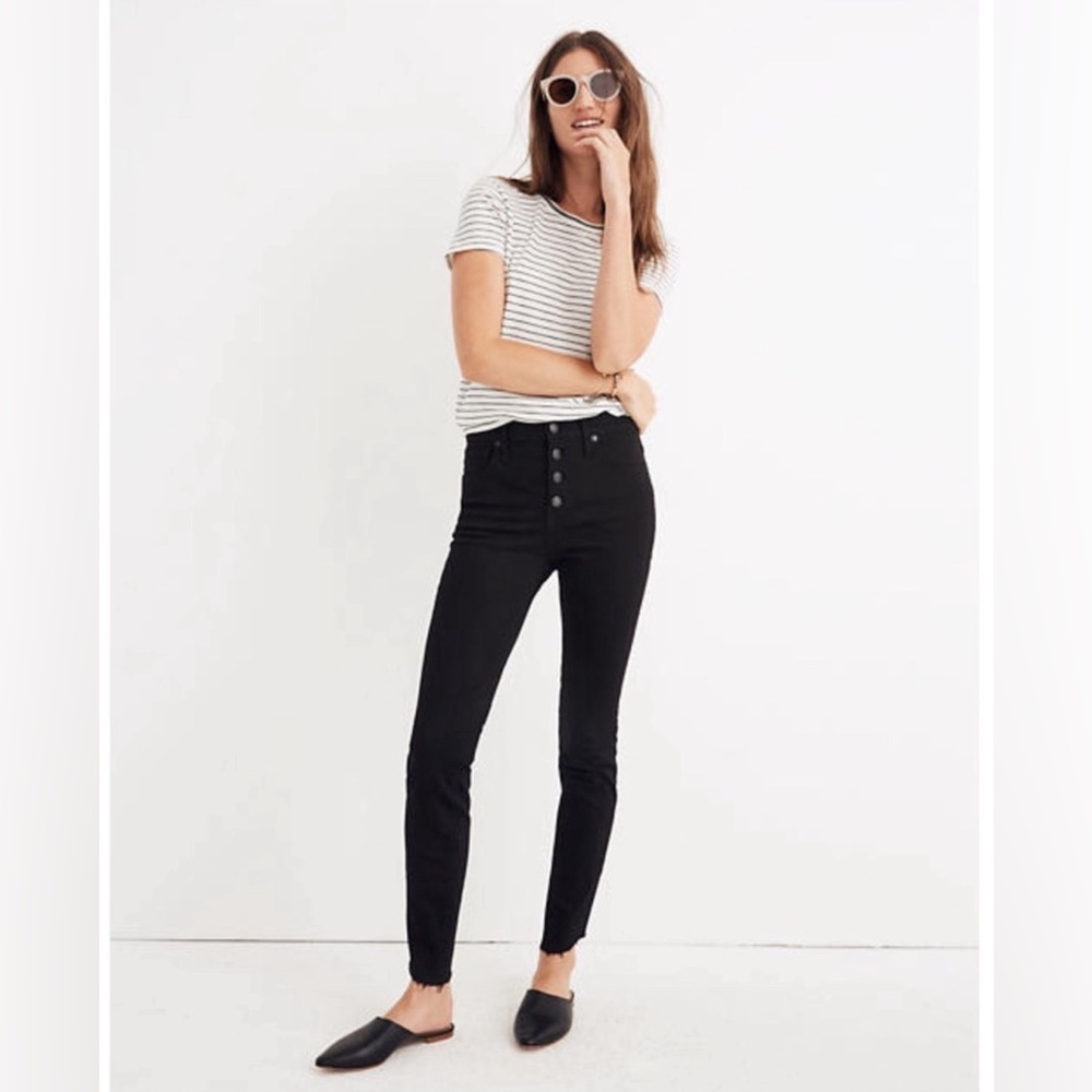 Madewell 10” High-rise Skinny Jeans: Tulip Hem
